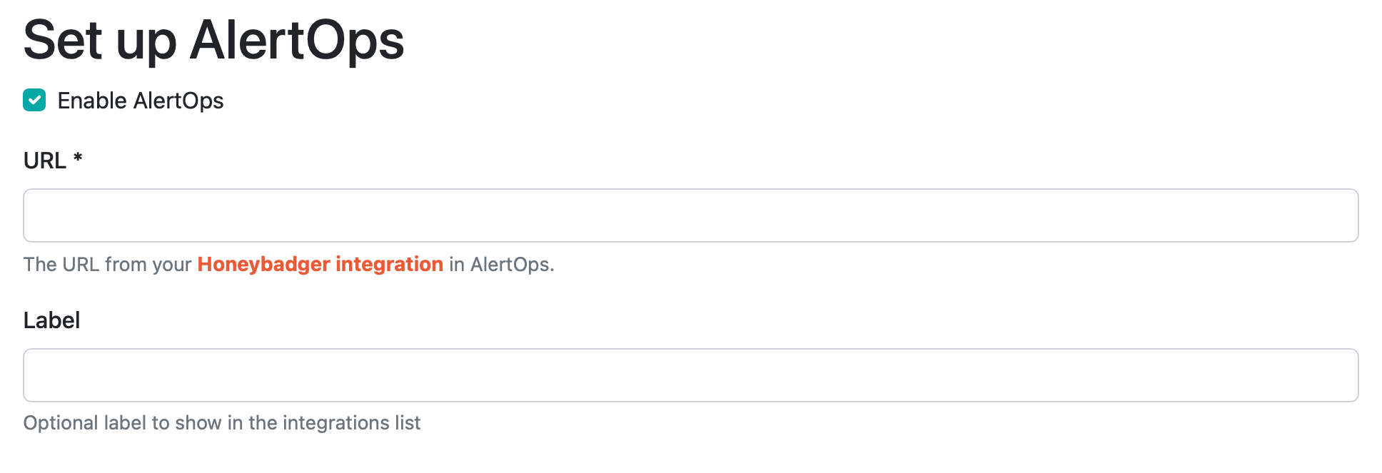 alertops form